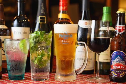 All-you-can-drink with beer from 1,815 yen