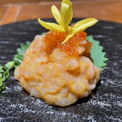 烤海胆和鱿鱼