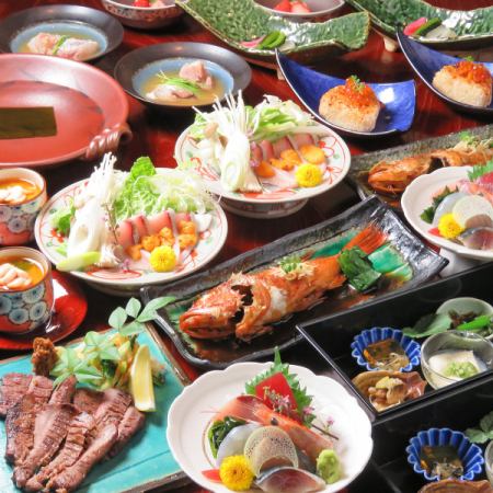 Same-day reservations accepted! Most popular [Kobayashi Kaiseki] Individually served, popular for entertaining! 8 dishes [2.5 hours all-you-can-drink included] 8,800 yen (tax included)