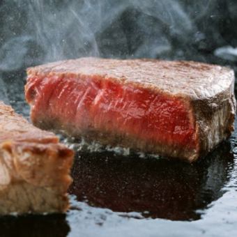 【団体割クーポン◎】ステーキ3種盛合せ&グリル肉盛り付大満足コース2時間飲み放題付5000円!