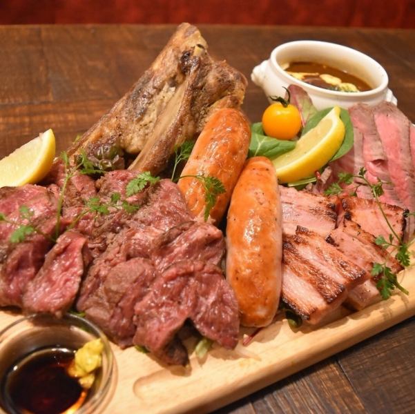 ガッテンダーに来たらまずはこれ!窯焼きグリル肉盛り★