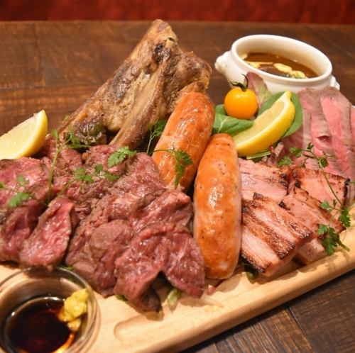 ガッテンダーに来たらまずはこれ!窯焼きグリル肉盛り★