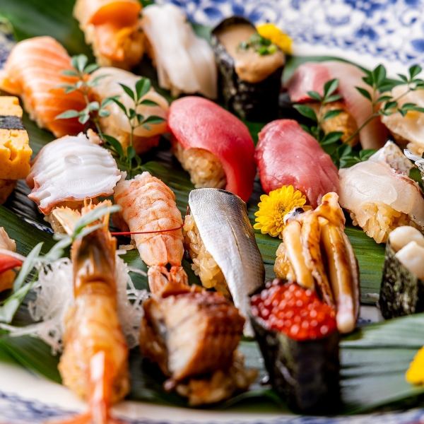 本まぐろ・うに有り！約50種類以上のネタから選べる極上寿司が食べ放題♪