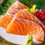 Salmon sashimi