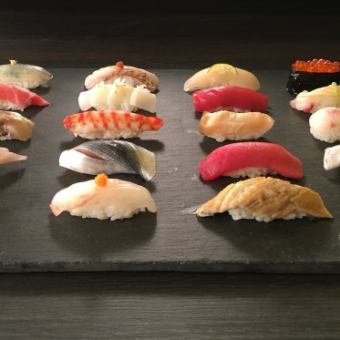 [Lunch] <Taka> Dessert included♪ Enjoy Edomae sushi with a course of 6 dishes, 9900 yen (tax included)