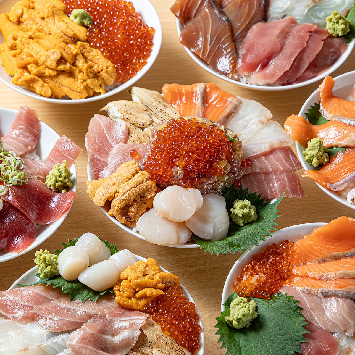 他店には負けない鮮度に絶対的な自信あり◎美味しい魚をお腹いっぱい楽しめる海鮮丼