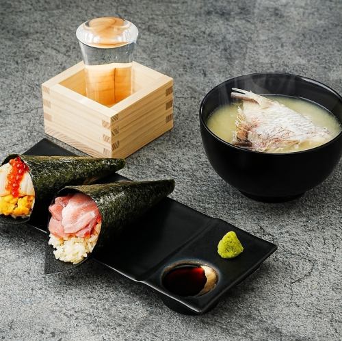 ちょいのみセット　北海巻き＋本マグロ3種巻き