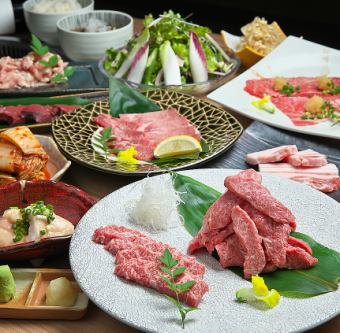 "Slightly rich with 120 minutes of all-you-can-drink♪ A5 rank carefully selected Japanese beef" 13-course 6,000 yen ⇒ 5,000 yen (tax included) course