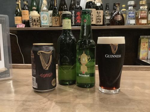 Various imported beers