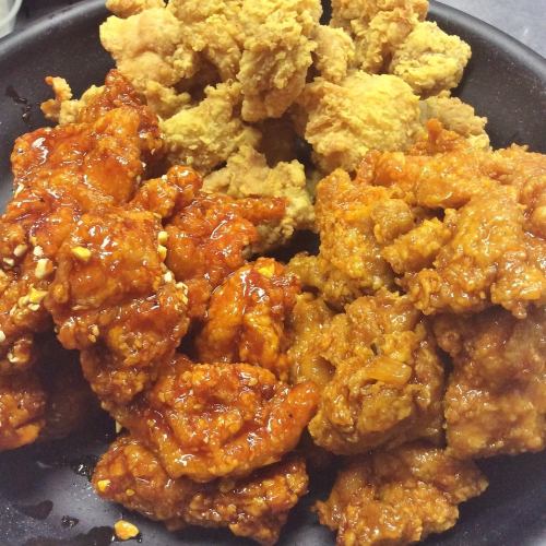 Half and half chicken (fried & yangnyeom & soy sauce 3 types) ≪Boneless≫