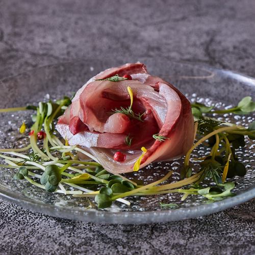 白身魚のカルパッチョ