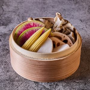 和野菜の蒸篭蒸し