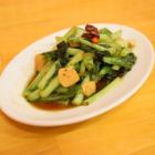 青菜のピリ辛にんにく炒め