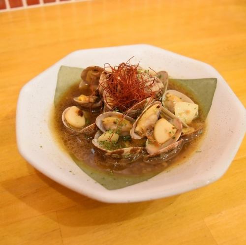 あさりのピリ辛紹興酒炒め