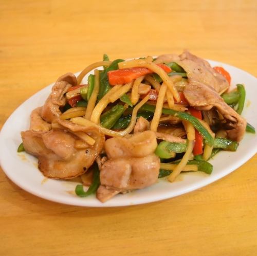 豚とピーマンのオイスター炒め