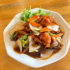 若鶏と野菜の黒酢炒め