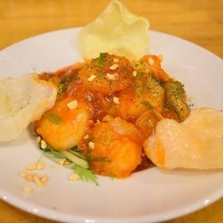 プリプリ海老のチリソース炒め