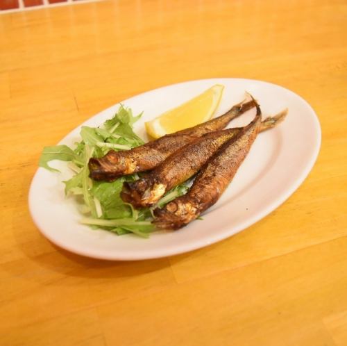 子持ちシシャモの燻製