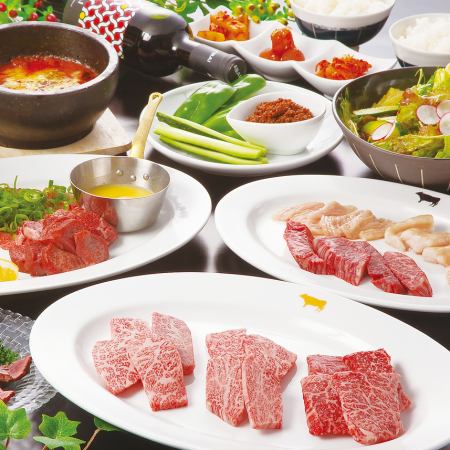 【2名様OKの完全個室】特選A5ランク黒毛和牛贅沢コースおすすめ