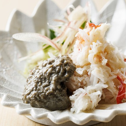 カニみそとほぐし身のあて