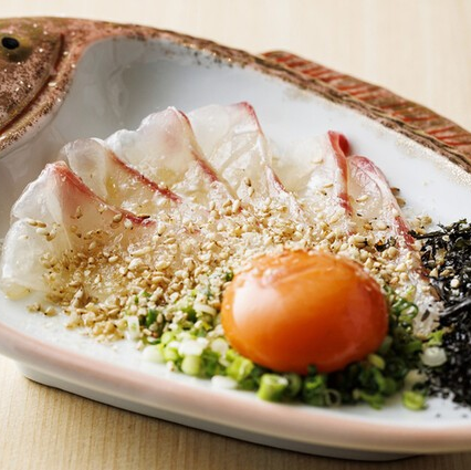 名物にしたい！？鯛塩ユッケ