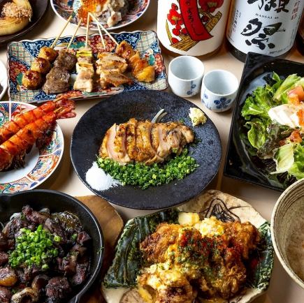 【シルバーコース】焼き鳥・炭火焼き・ローストビーフ2H飲み放題