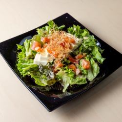 豆腐の胡麻サラダ