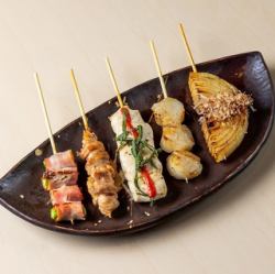 おまかせ串　五種盛り　五種各一本