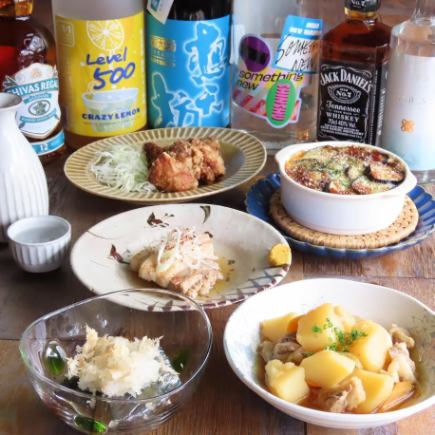 2-hour all-you-can-drink course with 7 dishes for 5,500 yen (tax included)