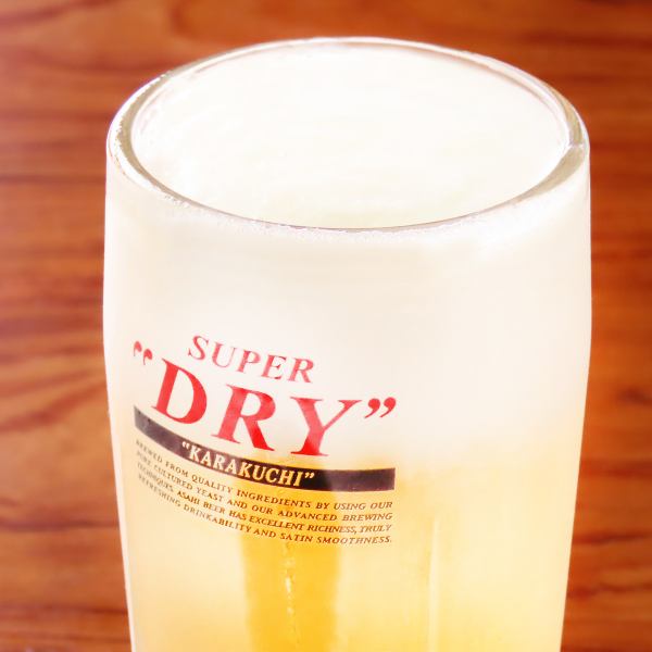 キンキンに冷えた至高の一杯！生ビール580円