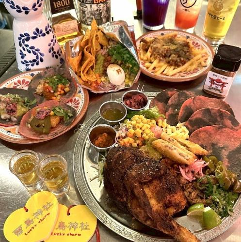 [Reservation 4000 → 3500 yen] Raicho Mexican Course (drink only)