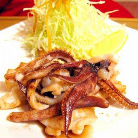 [Seafood] Grilled squid with salt / squid butter