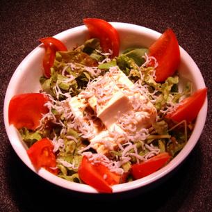 [Super delicious] Tofu and Jako salad