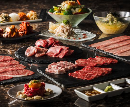 [Reservations open from March 2nd] A very popular course featuring many rare cuts and raw meat, with a total of 19 dishes for 6,600 yen (tax included)