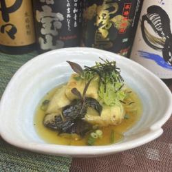 茄子と豆腐の揚げ出し