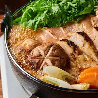 健康的当地鸡肉寿喜烧