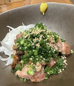 鳥ももネギまみれ