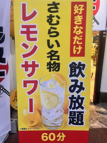 レモンサワー飲み放題!!