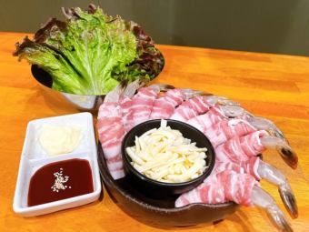 海老ロールサムギョプサル