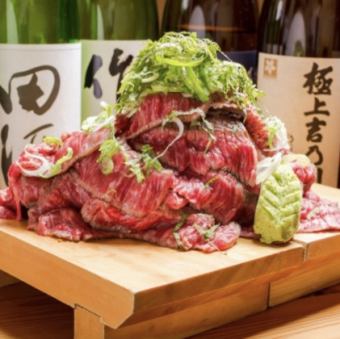 [3 hours all-you-can-drink included ◆ 8 dishes in total] Carefully selected beef sushi "Uomachiya Matsu Course" 4000 yen ⇒ 3000 yen (tax included)