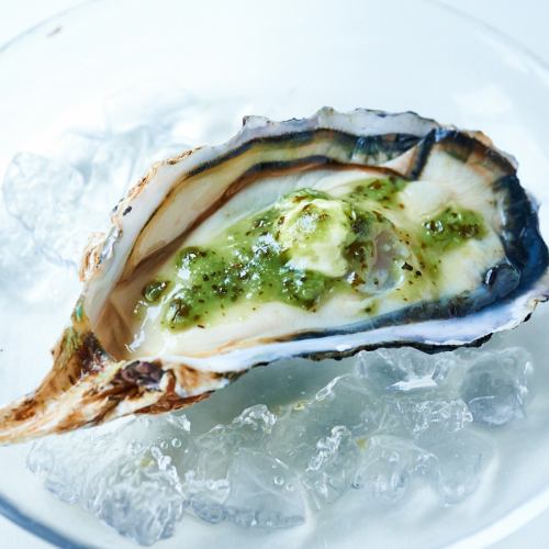 Oyster Cocktail with Sour Cream and Basil