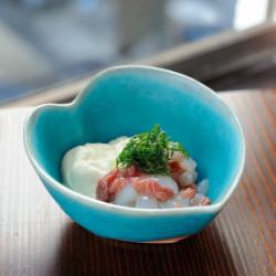酒盗とチーズの烏賊小鉢