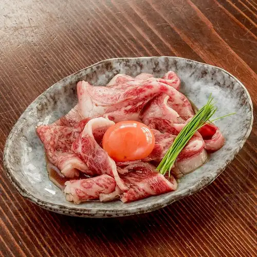 濃厚な一皿”すきしゃぶ”