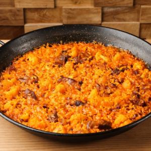 Pork spare ribs and seasonal vegetables (1 portion)