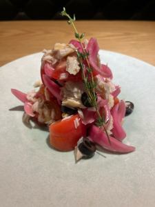 Homemade tuna and tomato Murcia salad