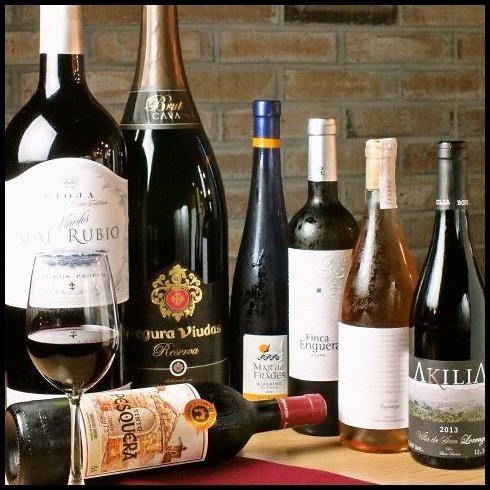 ★ワインなど充実したお酒