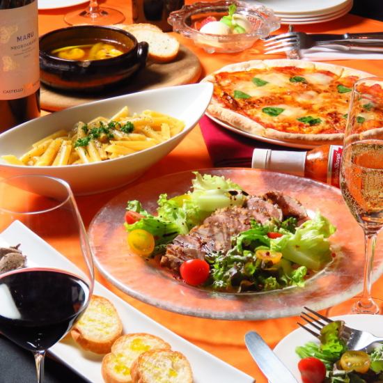 Enjoy authentic cuisine prepared by the chef with carefully selected wines