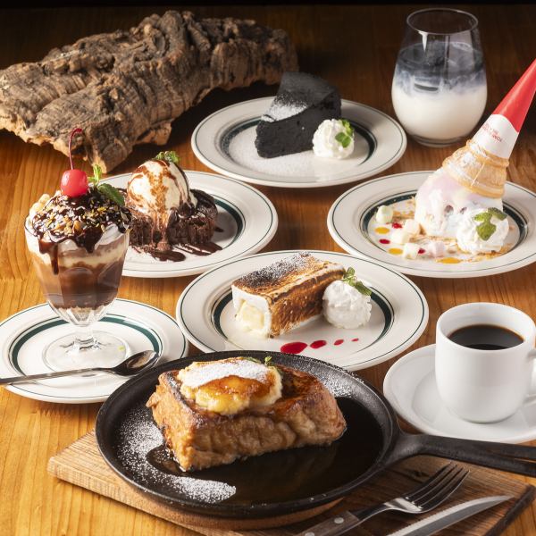 自慢のホームメイドのアメリカンなデザート！カフェシーンでもお楽しみ頂けます。