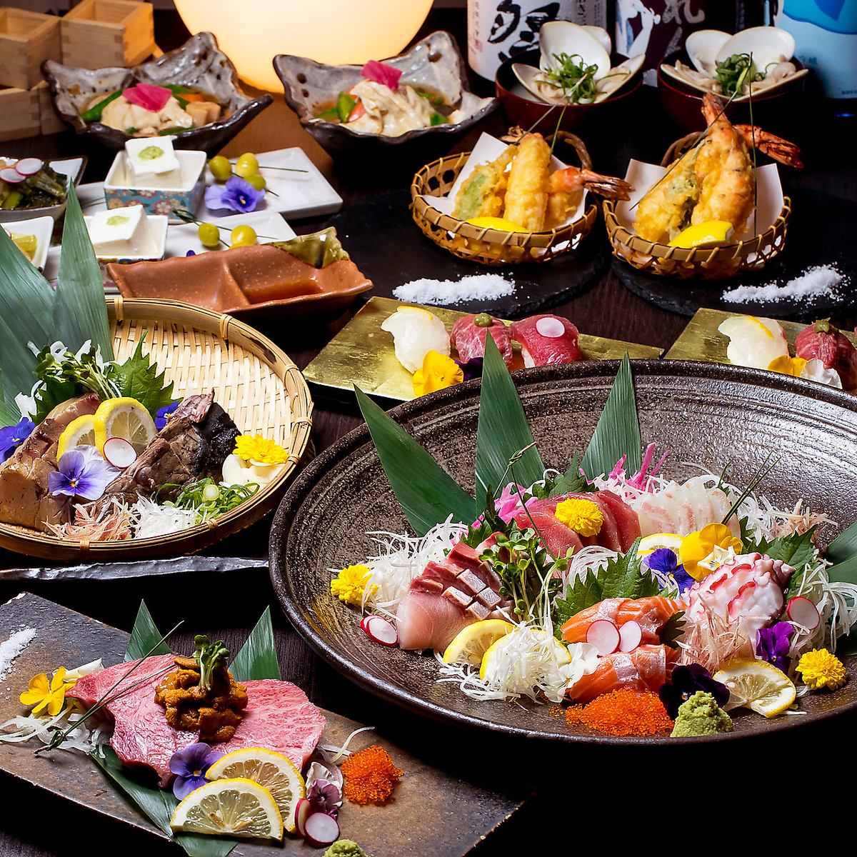 大満足間違いなし！4000円-6000円台飲み放題付コースをご用意！