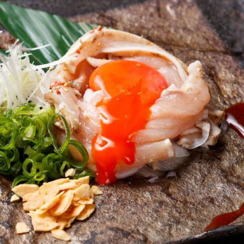 地鶏のレアユッケ